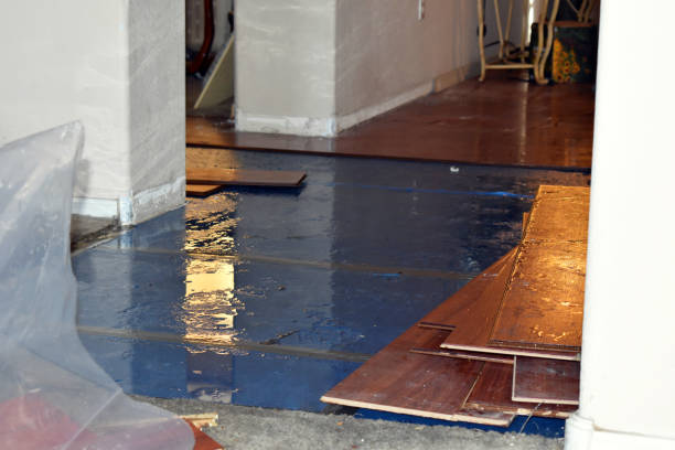 Professional Flood Cleanup technician working in Farmingdale, NY